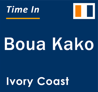 Current local time in Boua Kako, Ivory Coast