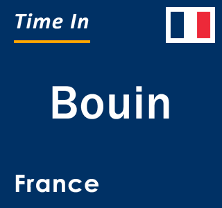 Current local time in Bouin, France