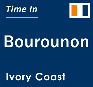 Current local time in Bourounon, Ivory Coast