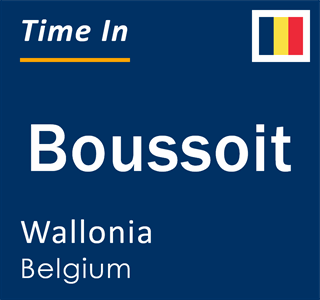 Current local time in Boussoit, Wallonia, Belgium