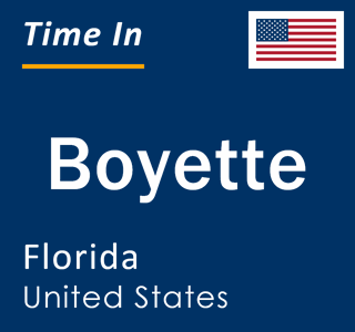 Current local time in Boyette, Florida, United States