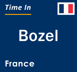 Current local time in Bozel, France