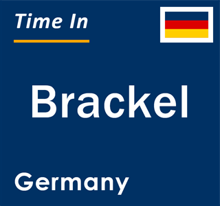 Current local time in Brackel, Germany