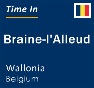 Current local time in Braine-l'Alleud, Wallonia, Belgium