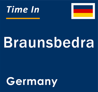 Current local time in Braunsbedra, Germany