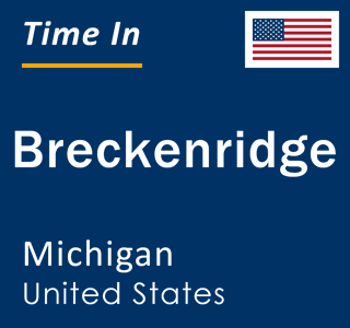 Current local time in Breckenridge, Michigan, United States