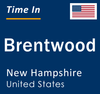 Current local time in Brentwood, New Hampshire, United States