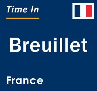 Current local time in Breuillet, France