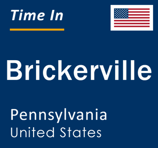 Current local time in Brickerville, Pennsylvania, United States