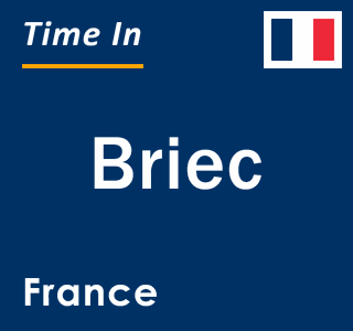 Current local time in Briec, France