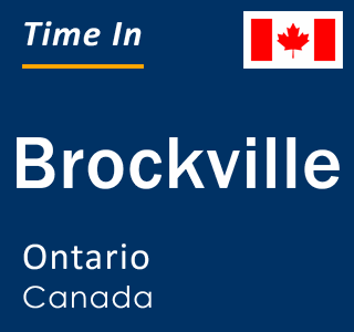 Current local time in Brockville, Ontario, Canada