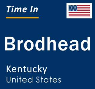 Current local time in Brodhead, Kentucky, United States