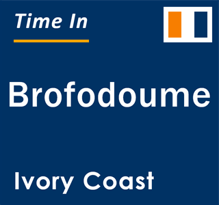 Current local time in Brofodoume, Ivory Coast