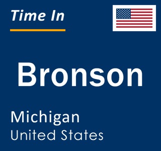 Current local time in Bronson, Michigan, United States