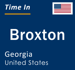 Current local time in Broxton, Georgia, United States