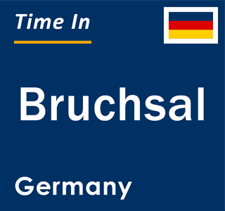 Current local time in Bruchsal, Germany