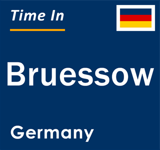 Current local time in Bruessow, Germany