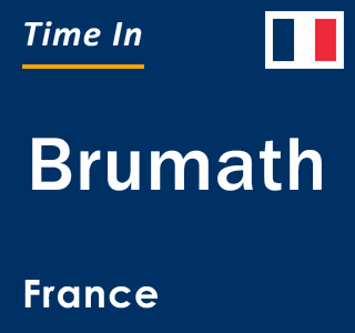 Current local time in Brumath, France