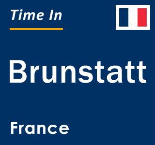 Current local time in Brunstatt, France