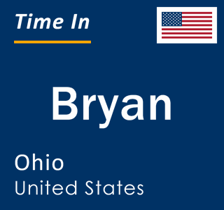 Current local time in Bryan, Ohio, United States