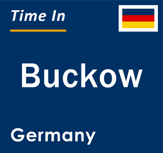 Current local time in Buckow, Germany