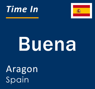 Current local time in Buena, Aragon, Spain