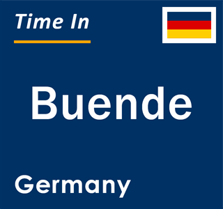 Current local time in Buende, Germany