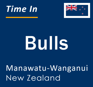 Current local time in Bulls, Manawatu-Wanganui, New Zealand