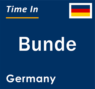 Current local time in Bunde, Germany