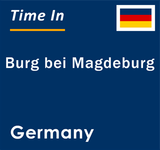 Current local time in Burg bei Magdeburg, Germany