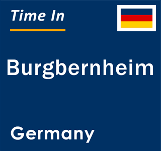 Current local time in Burgbernheim, Germany