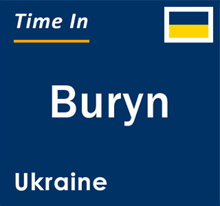 Current local time in Buryn, Ukraine