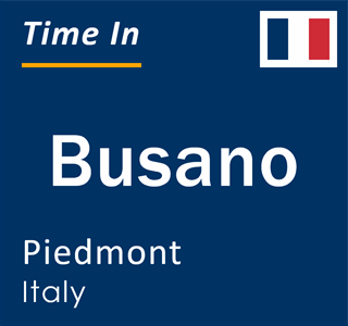 Current local time in Busano, Piedmont, Italy