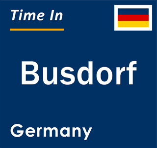 Current local time in Busdorf, Germany