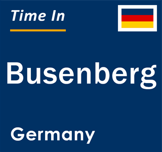 Current local time in Busenberg, Germany