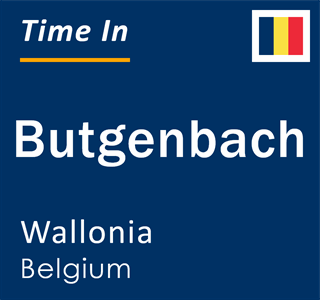 Current local time in Butgenbach, Wallonia, Belgium