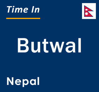 Current local time in Butwal, Nepal