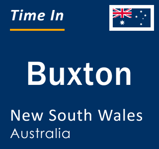 Current local time in Buxton, New South Wales, Australia