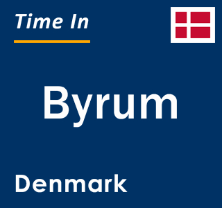 Current local time in Byrum, Denmark