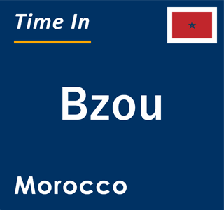 Current local time in Bzou, Morocco