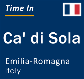 Current local time in Ca' di Sola, Emilia-Romagna, Italy