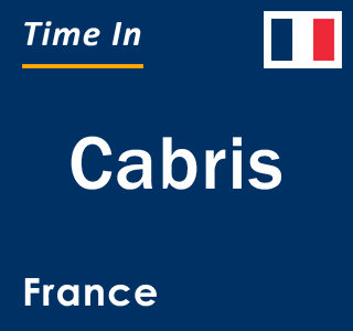 Current local time in Cabris, France