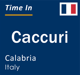 Current local time in Caccuri, Calabria, Italy