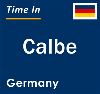 Current local time in Calbe, Germany