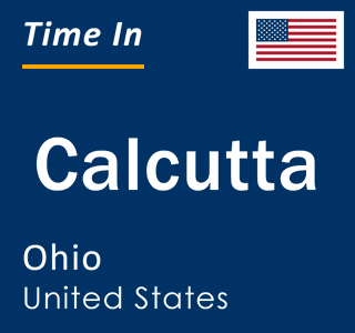 Current local time in Calcutta, Ohio, United States