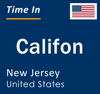 Current local time in Califon, New Jersey, United States