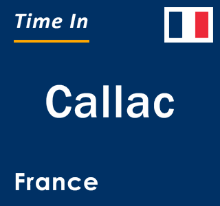 Current local time in Callac, France