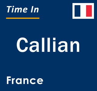 Current local time in Callian, France