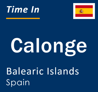 Current local time in Calonge, Balearic Islands, Spain