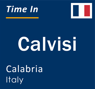 Current local time in Calvisi, Calabria, Italy